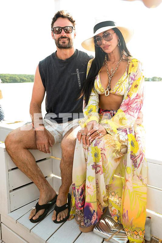 Thom Evans et Nicole Scherzinger en close-up lors du 